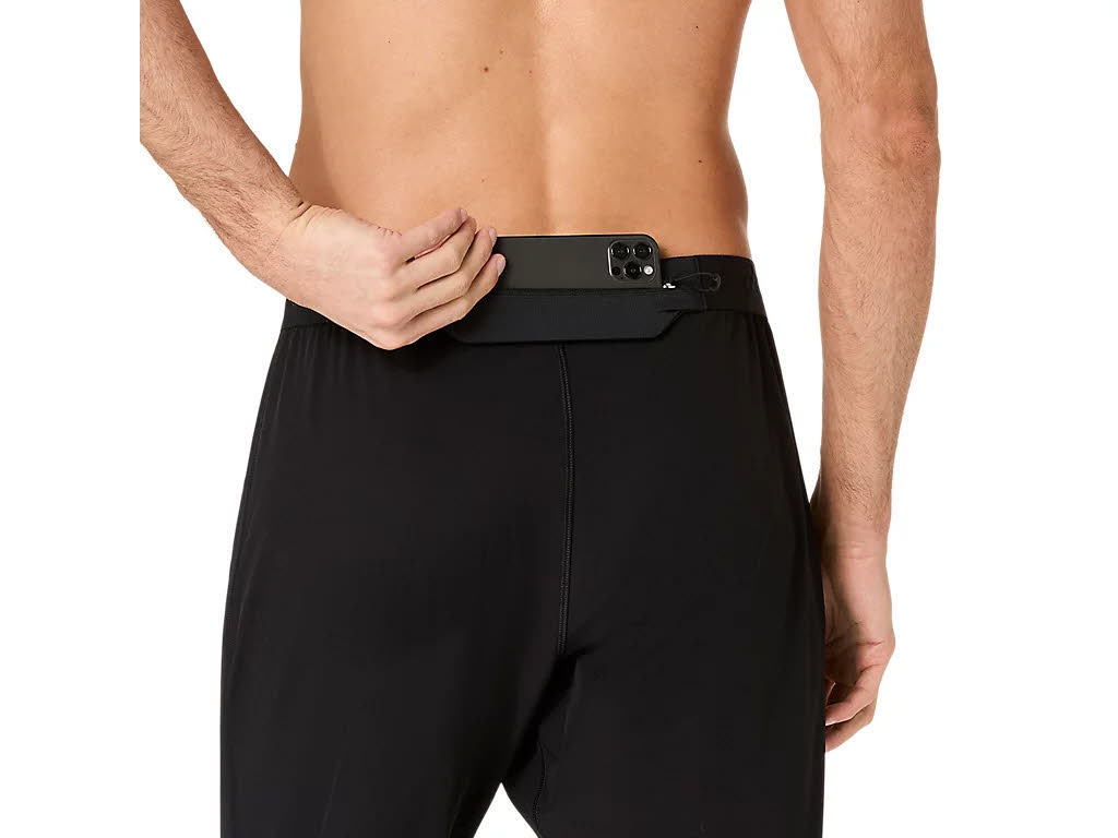Asics ROAD WINTER PANT Herren Laufhose Lauftight schwarz