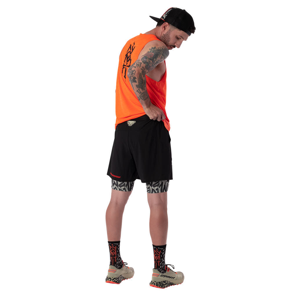 Dynafit TRAIL 2IN1 SHORT M Herren Laufshorts Trailrunningshorts schwarz