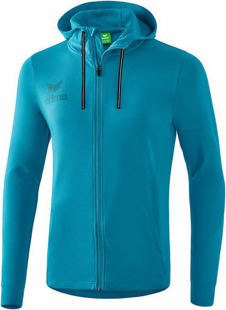 ERIMA ESSENTIAL hoody jacket Herren Kapuzenjacke Trainingsweste blau NEU