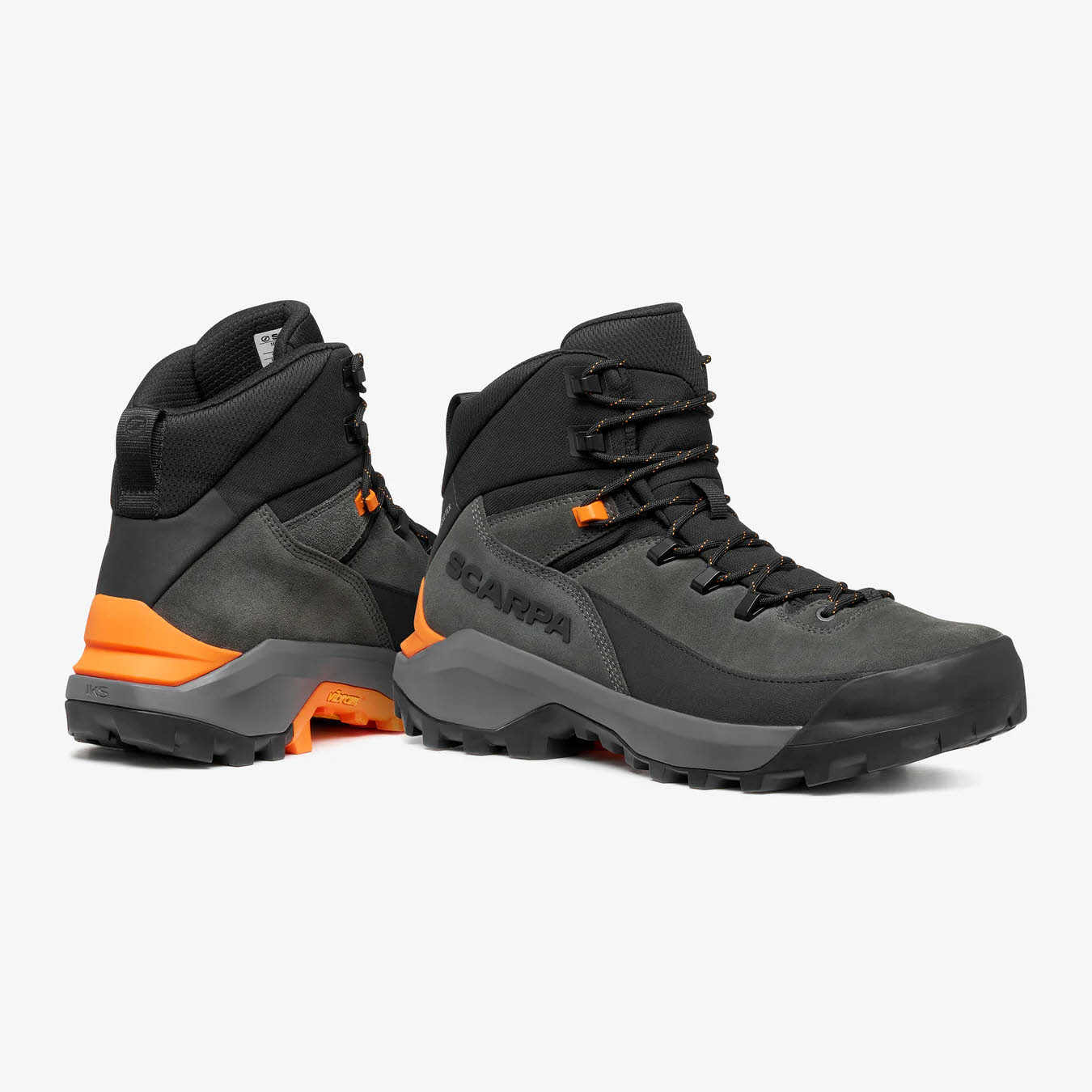 Scarpa MUSTANG TRK GTX Herren Wanderschuhe Trekkingschuhe Mid grau/orange