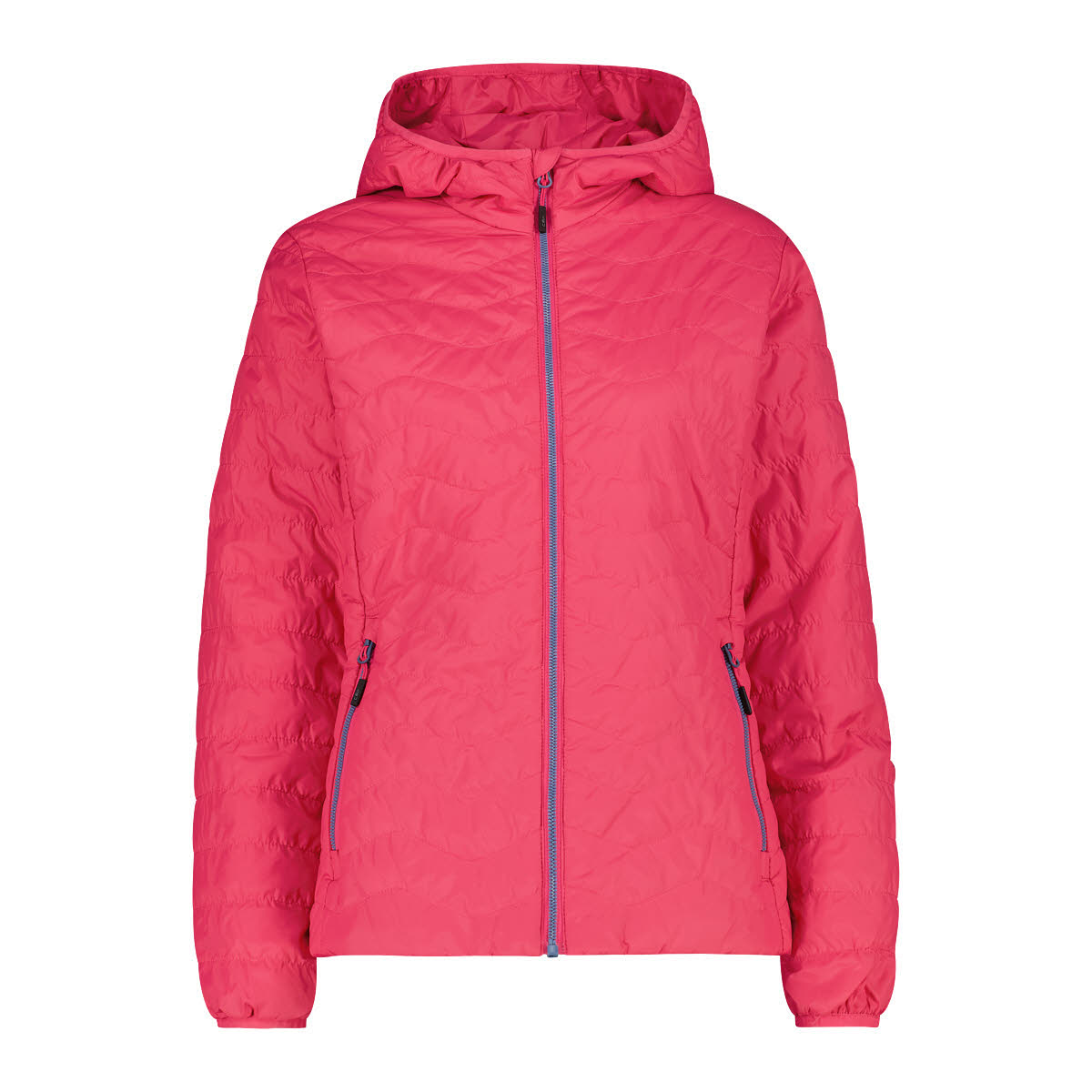 CMP WOMAN JACKET FIX HOOD Damen Steppjacke Daunenjacke magenta