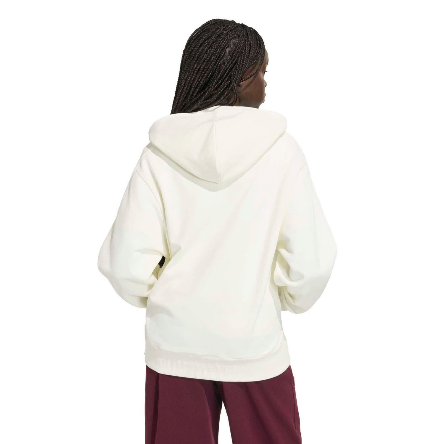 adidas Kit Small Logo Damen Hoodie Kapuzenpullover weiß