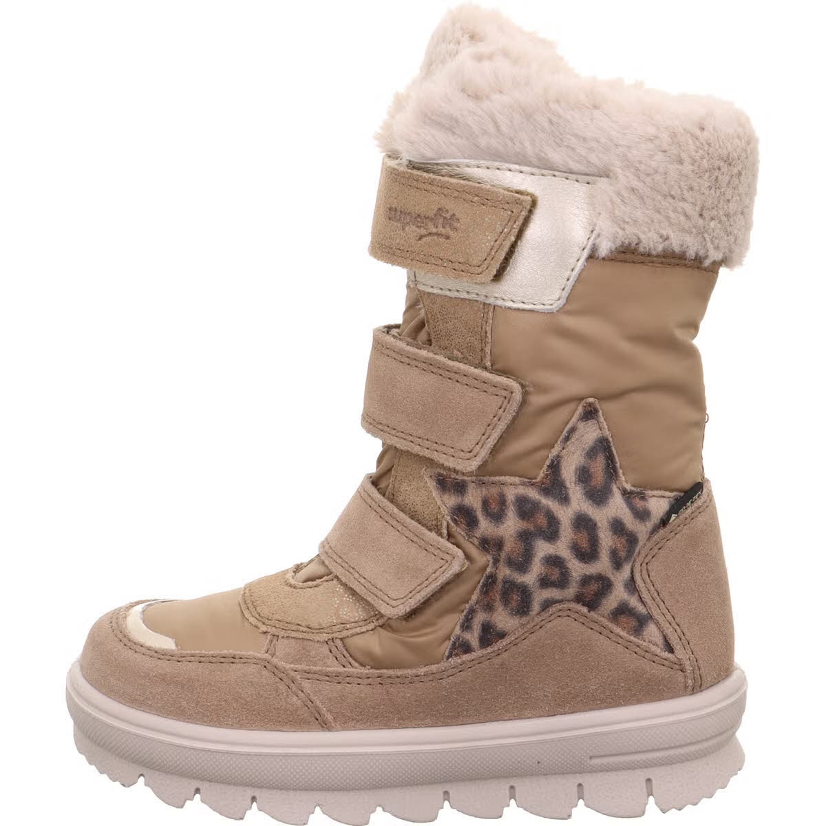 Superfit FLAVIA Mädchen Kinder Stiefel Winterstiefel wasserdicht braun leo-print