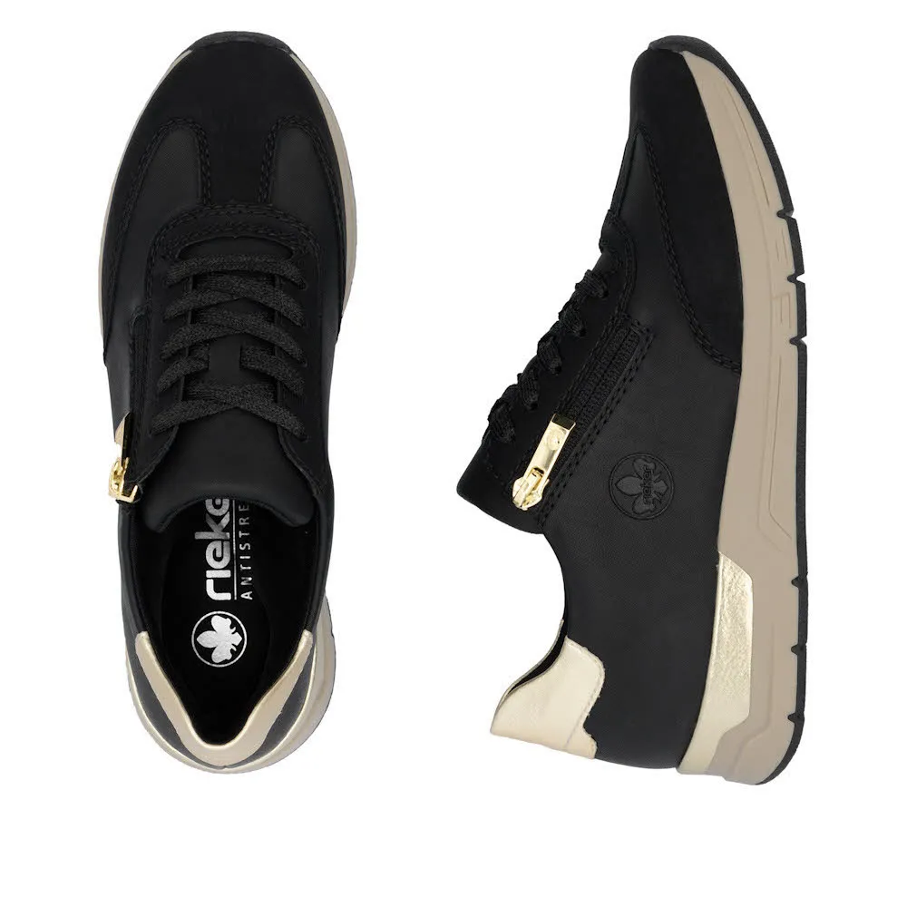 Rieker HWK Damen Halbschuhe Sneaker Low schwarz