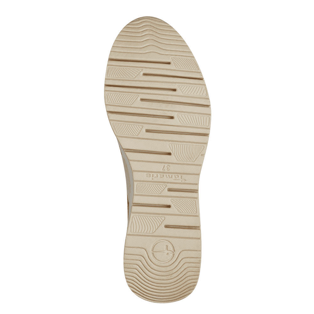 Tamaris Damen Schnürer Sneaker beige