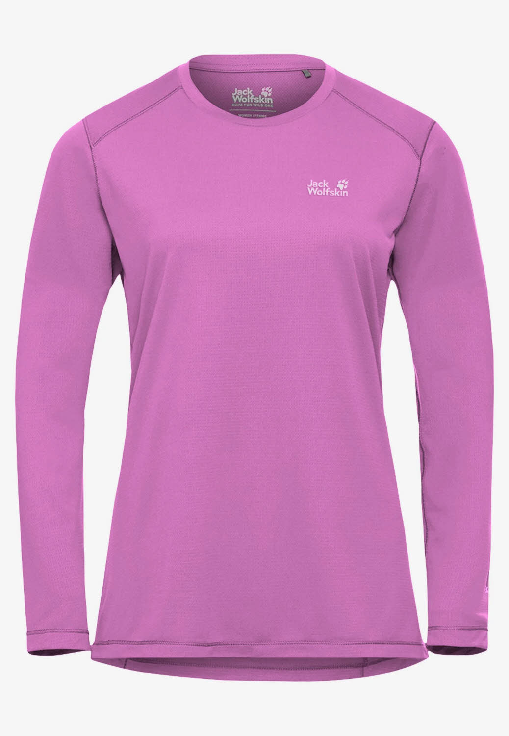 Jack Wolfskin PRELIGHT SUNCOOL LS Damen Sweatshirt mit UV-Schutz pink