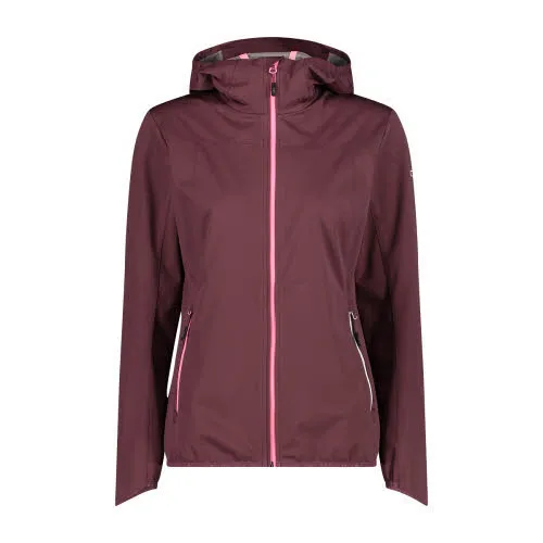 CMP Fix Hood Damen Softshelljacke Windstopper Rot