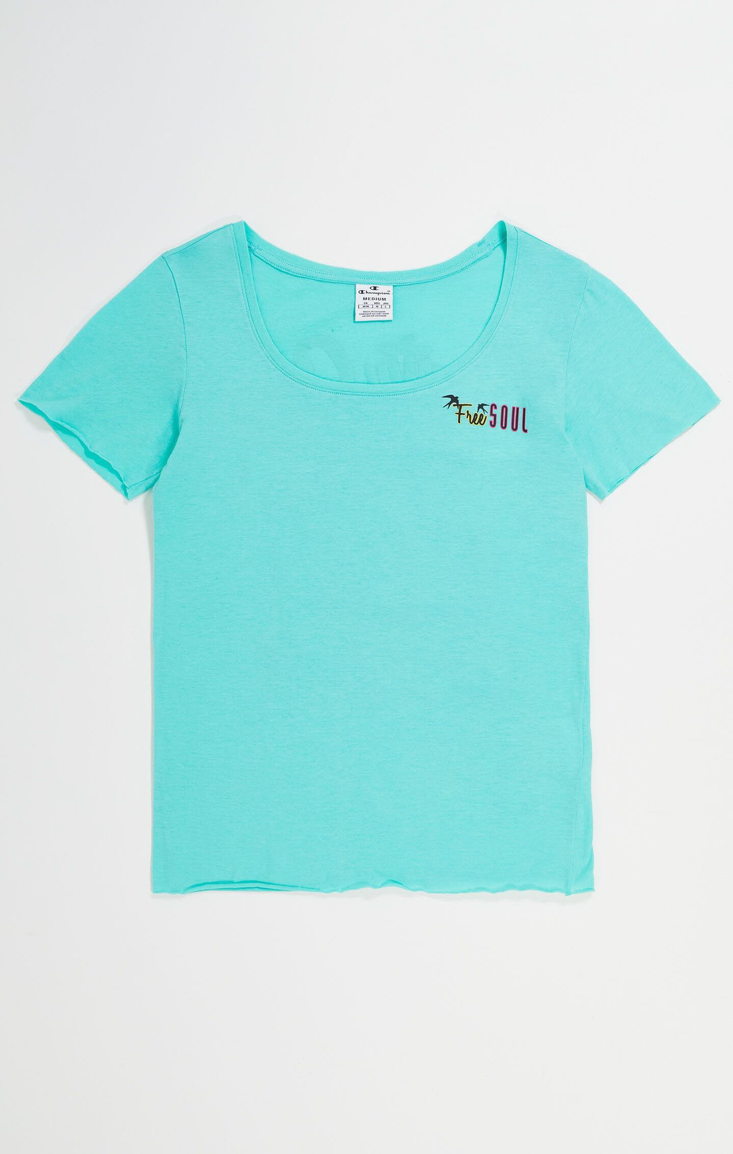 Champion Minimal Resort Crewneck T-Shirt Santa-Cruz Damen hellblau