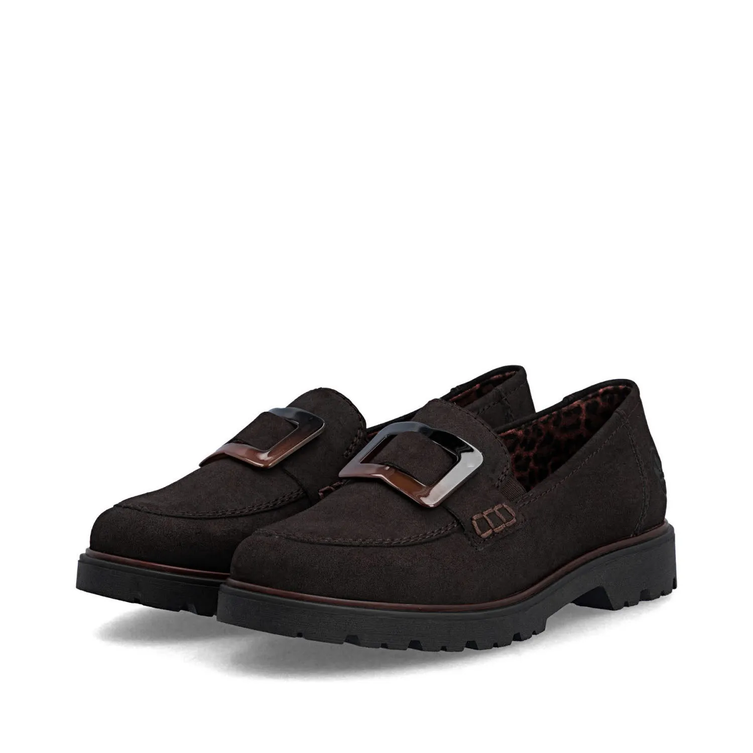 Rieker HWK Damen Halbschuhe Slipper nougat