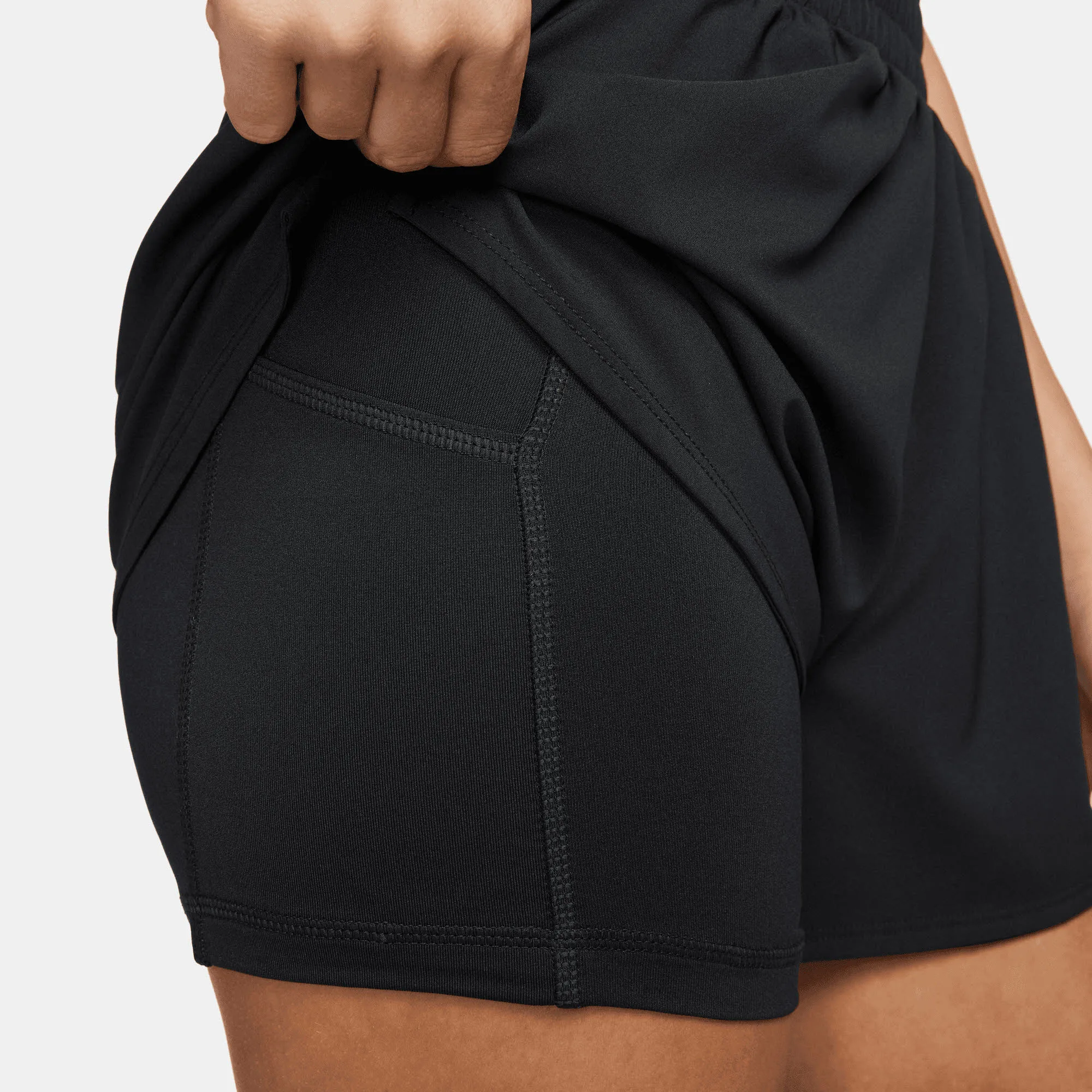 NIKE ONE DRI-FIT WOMEN'S HIGH Damen Shorts Laufshorts Workout schwarz NEU