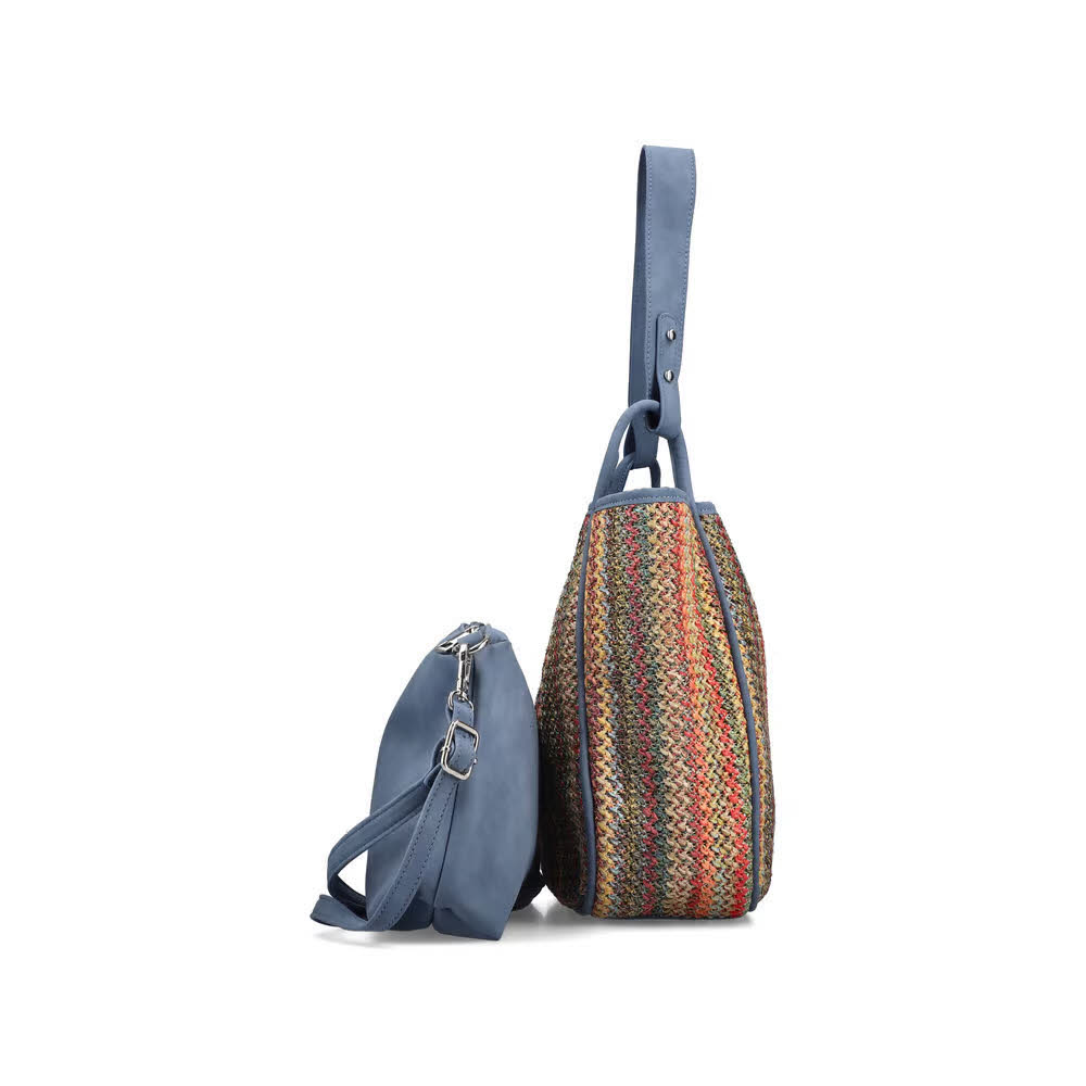 Rieker Damen Shopper Umhängetasche Strandtasche bunt