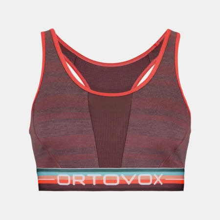 Ortovox 185 Rock`N`Wool Sport Top Damen Sport-BH rot
