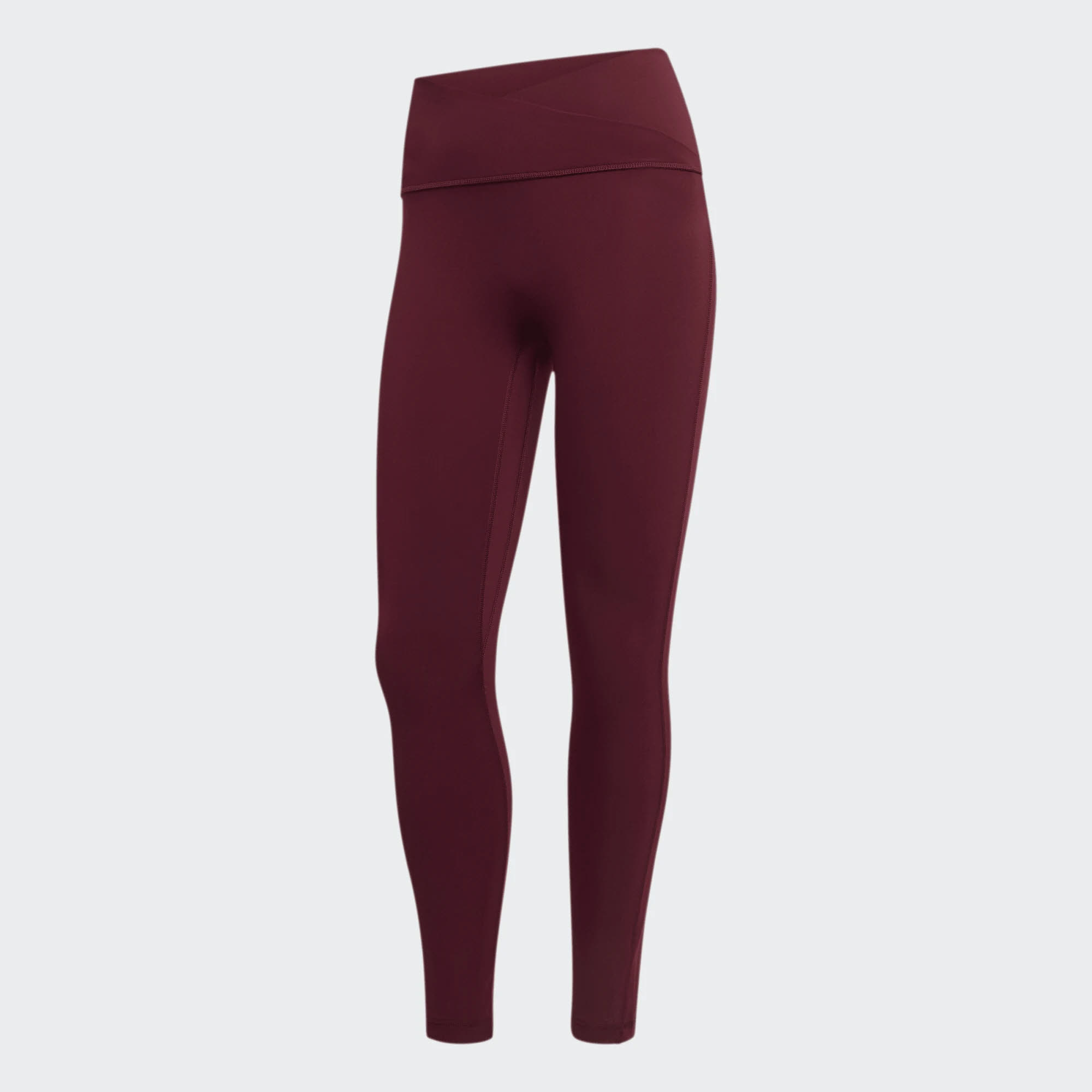 Adidas 3-Streifen Studio All Me 7/8 X-Over Leggings Damen rot