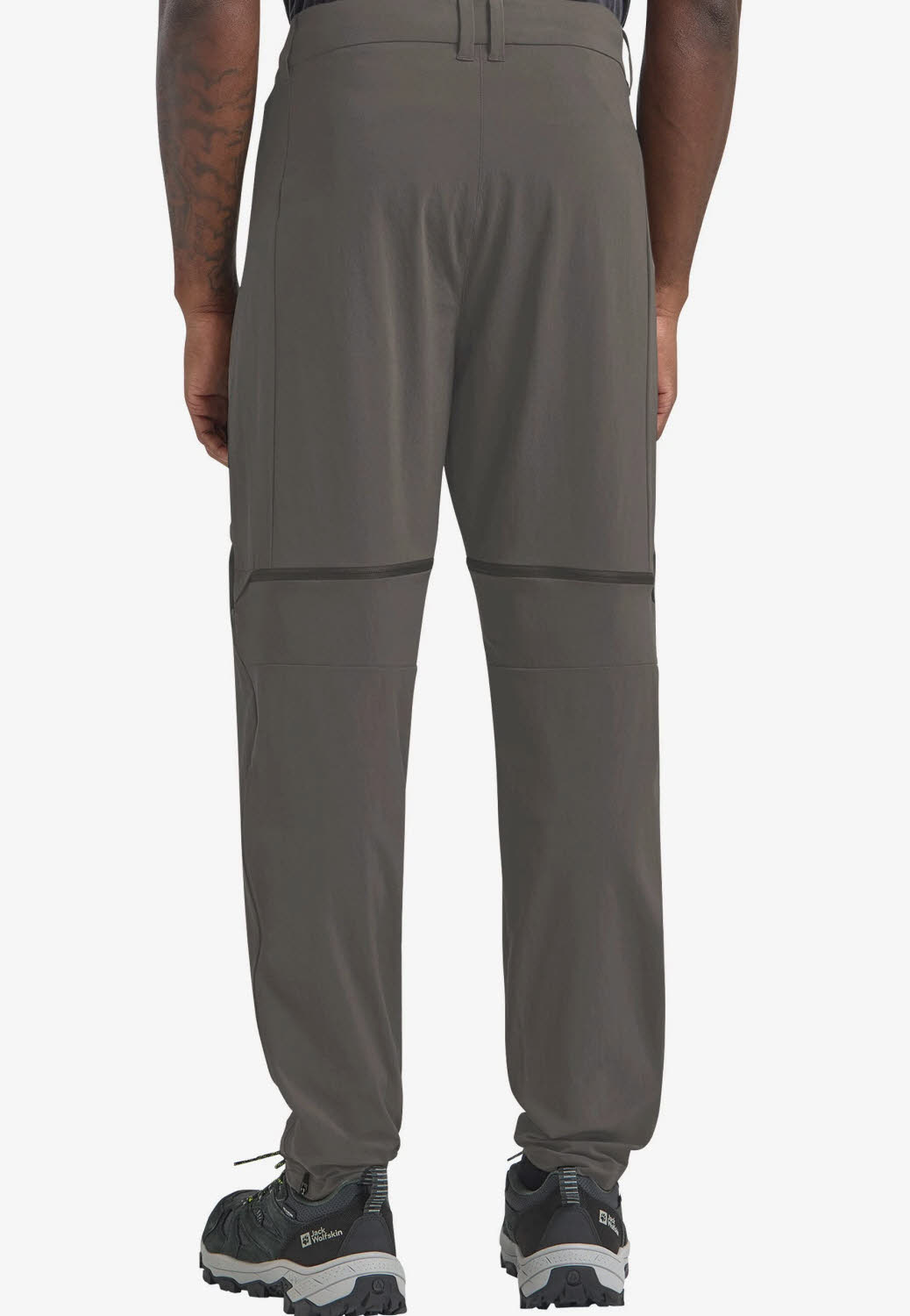 Jack Wolfskin Hikeout Zip Away Pants Herren Wanderhose Trekkinghose flint