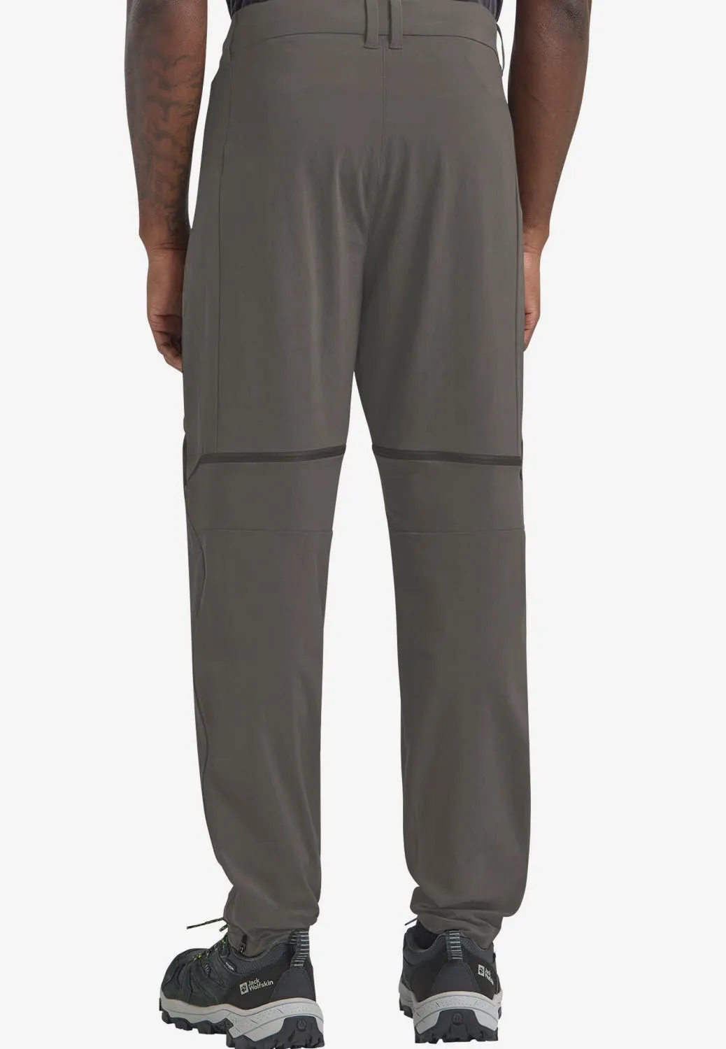 Jack Wolfskin Hikeout Zip Away Pants Herren Wanderhose Trekkinghose flint