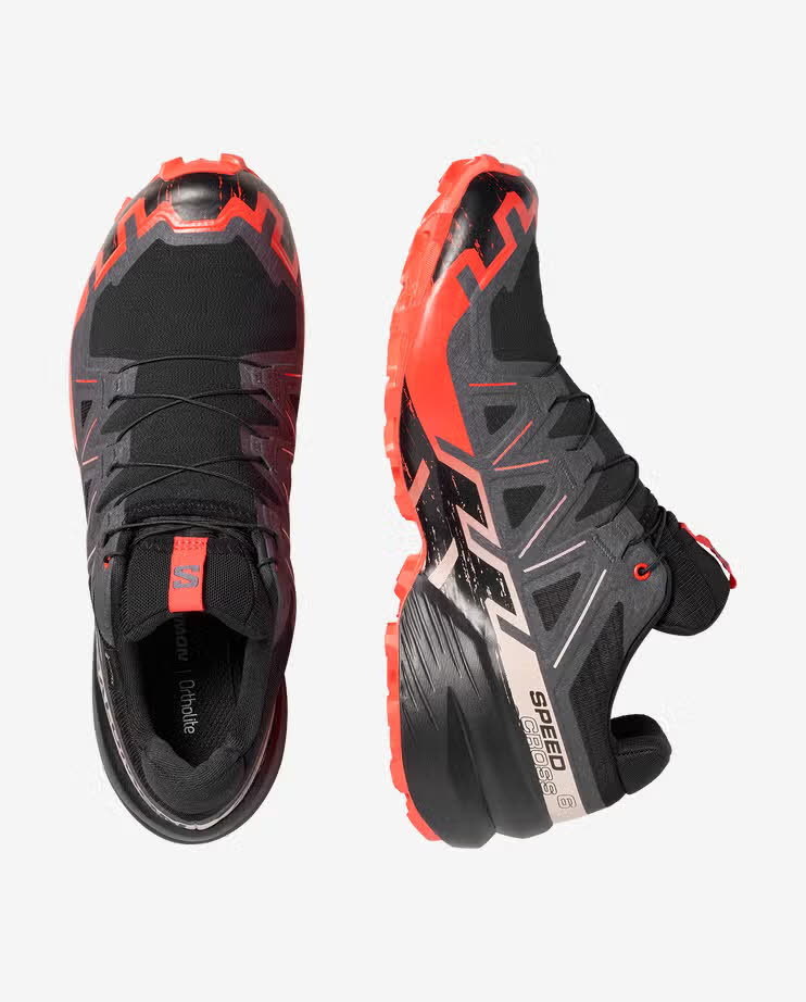 Salomon SPEEDCROSS 6 GTX Herren Trailrunningschuhe Laufschuhe schwarz/rot