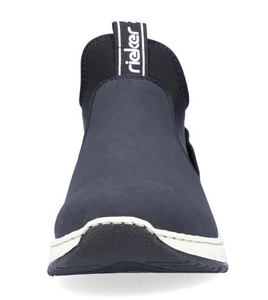 Rieker HWK Damen Slipper Damen Freizeitschuhe Sneaker modisch blau