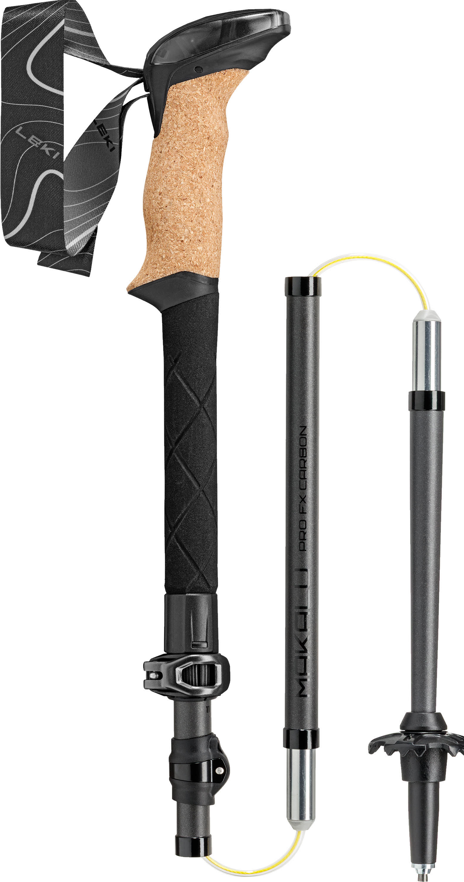 Leki  Makalu Pro FX Carbon Unisex Wanderstock grau/schwarz