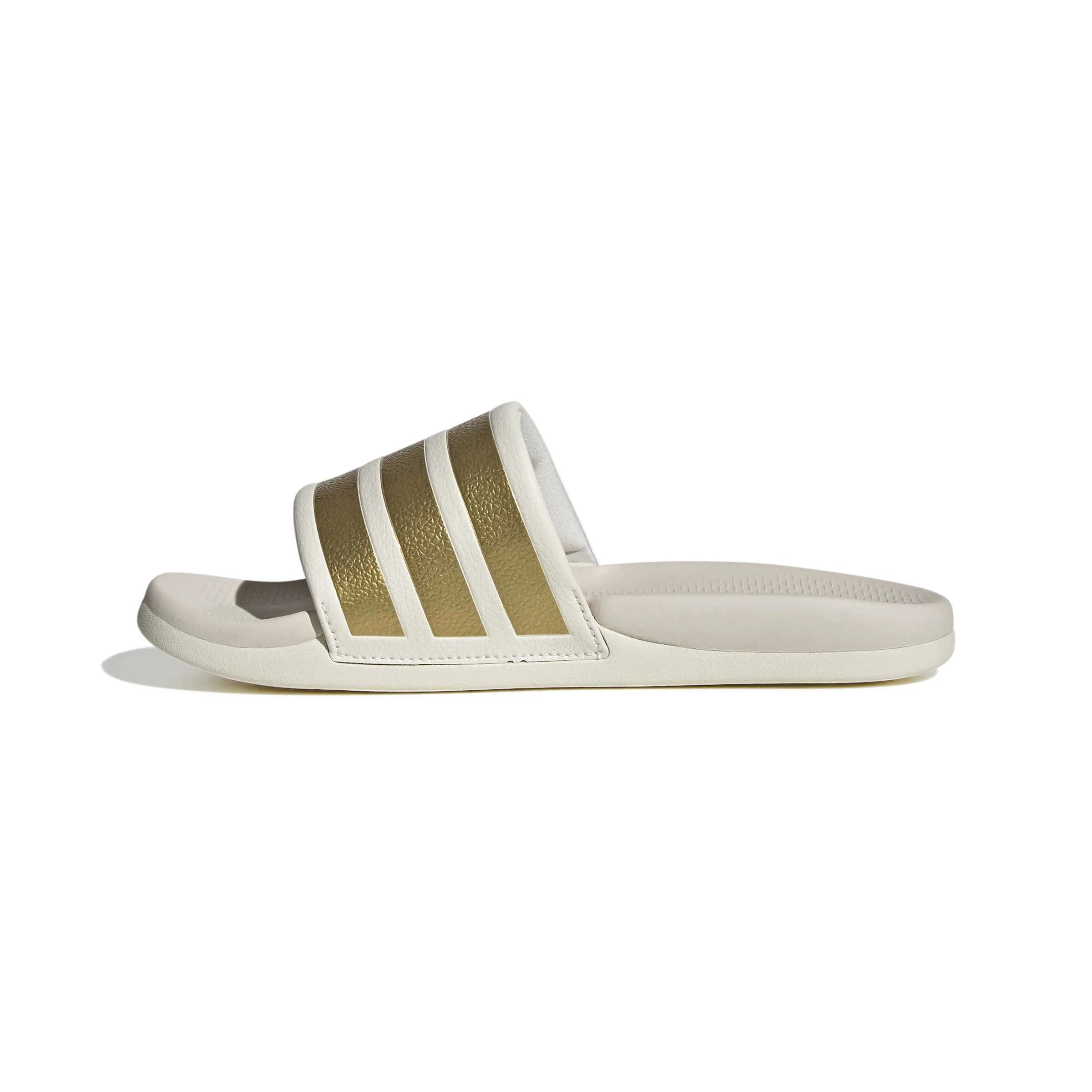 adidas ADILETTE COMFORT 2.0 Damen Badelatschen weiß/gold