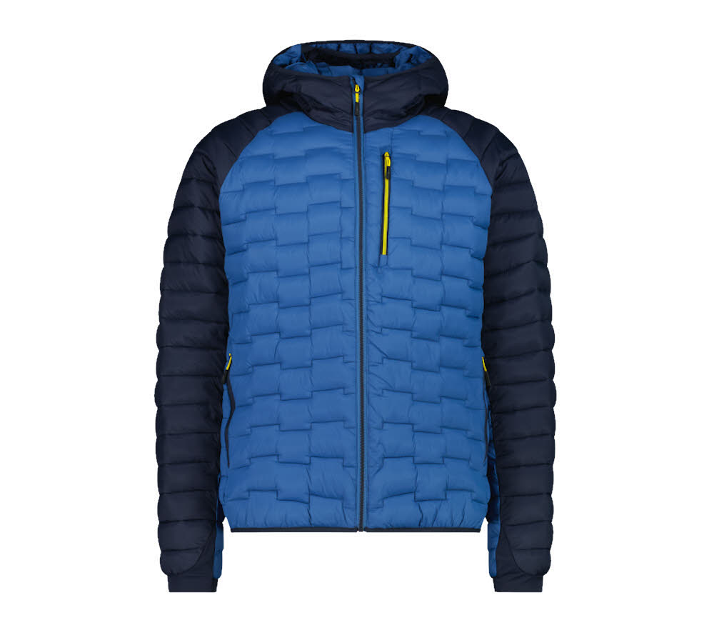 CMP MAN JACKET FIX HOOD Herren Daunenjacke blau