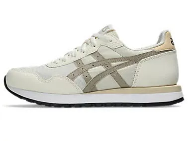Asics TIGER RUNNER II Damen Sneaker Low sportlich Freizeitschuhe cream/feather grey