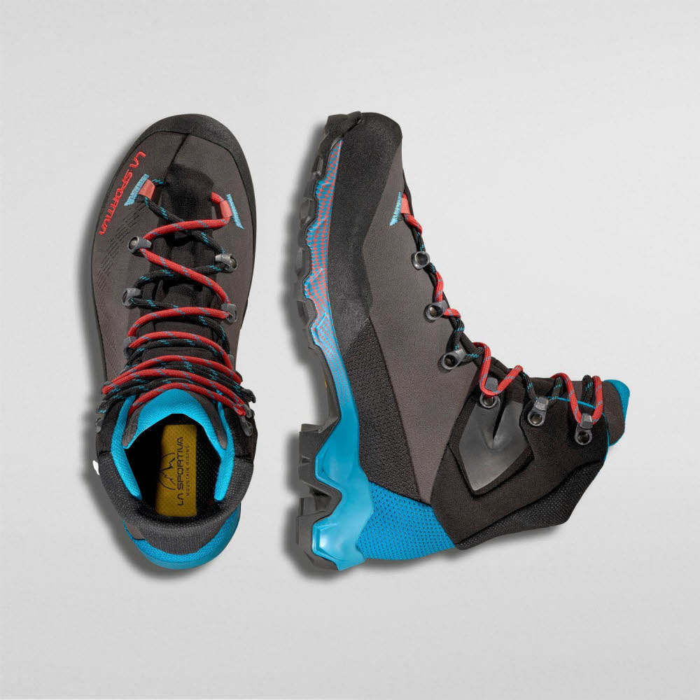 La Sportiva Aequilibrium Trek Woman GTX Damen Wanderschuhe High grau/blau