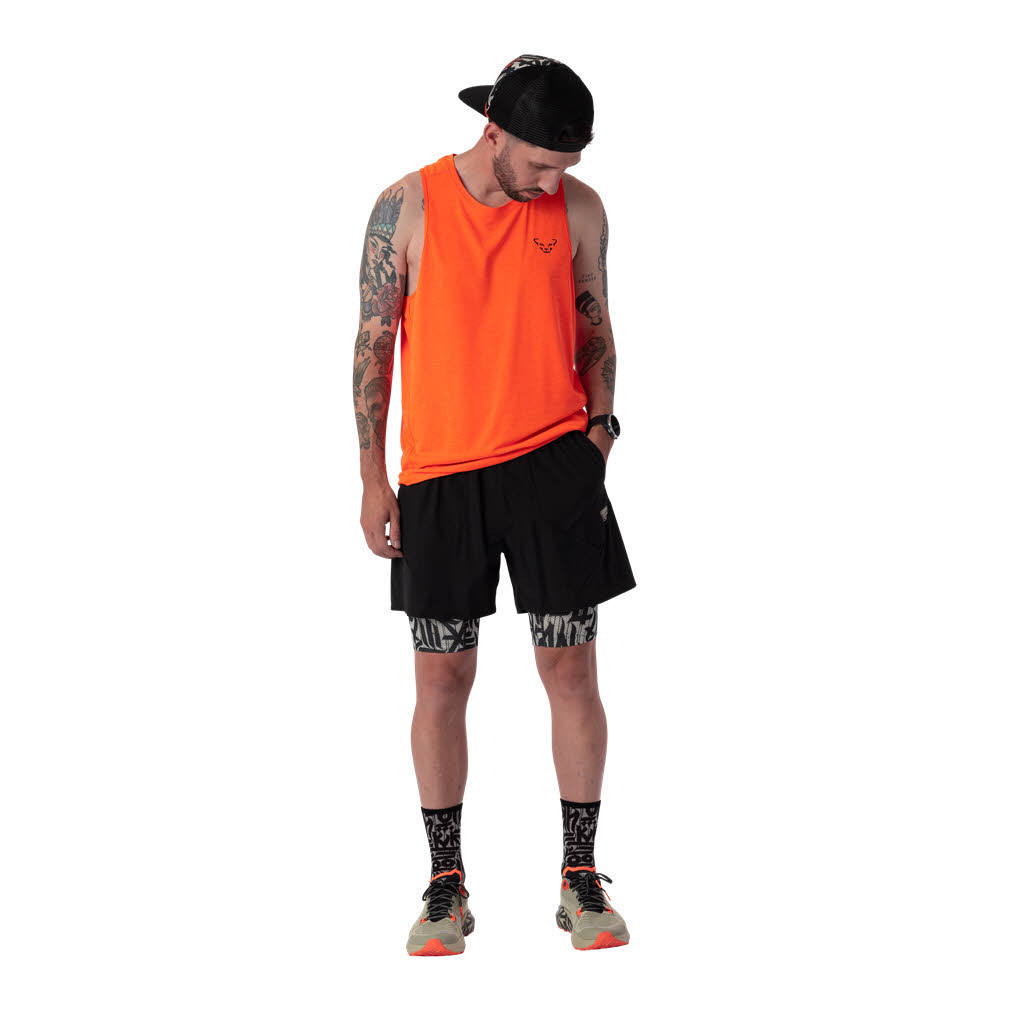 Dynafit TRAIL 2IN1 SHORT M Herren Laufshorts Trailrunningshorts schwarz