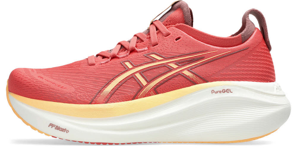 Asics GEL-NIMBUS 27 Damen Laufschuhe Joggingschuhe dark pink clay/orange