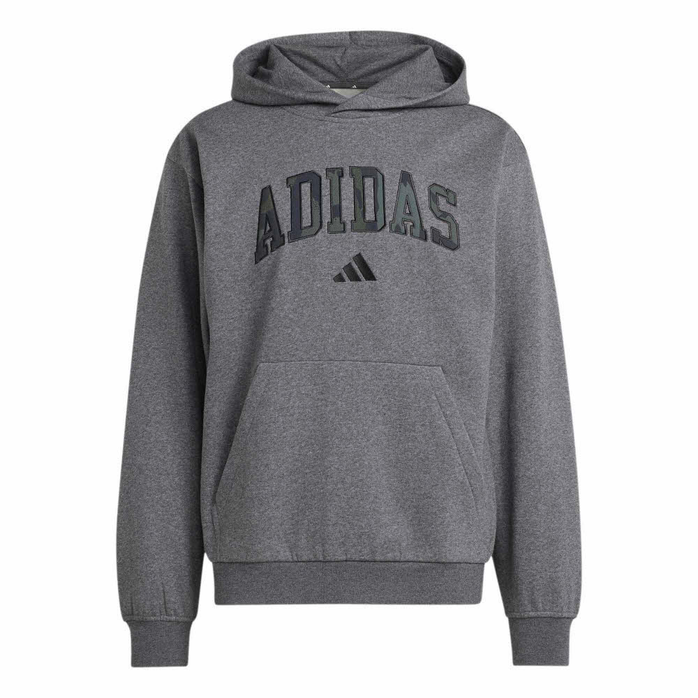 adidas CAMO PRINT Herren Hoodie Kapuzenpullover grau
