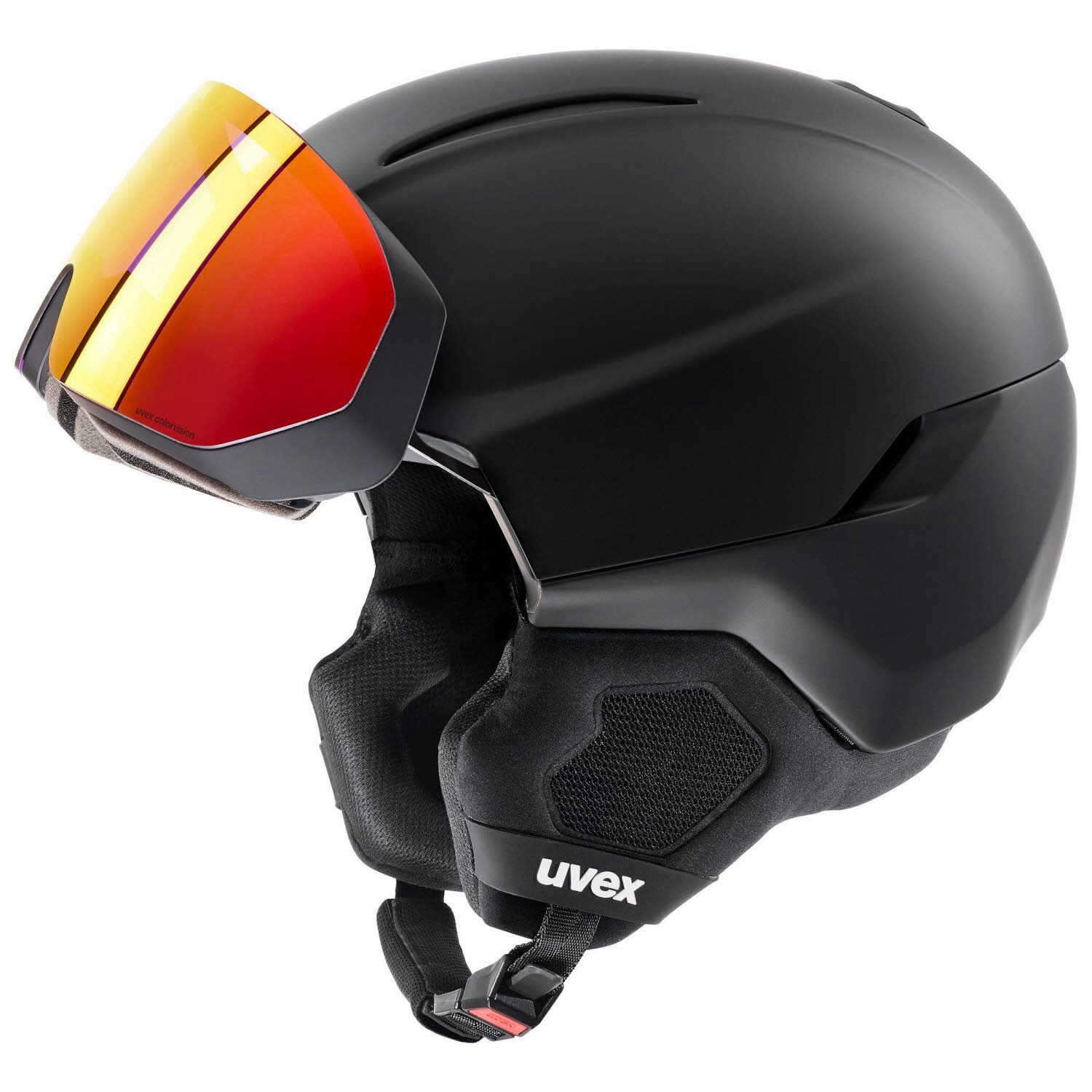 Uvex horizon CV Unisex Skihelm Snowboardhelm Visierhelm black matt