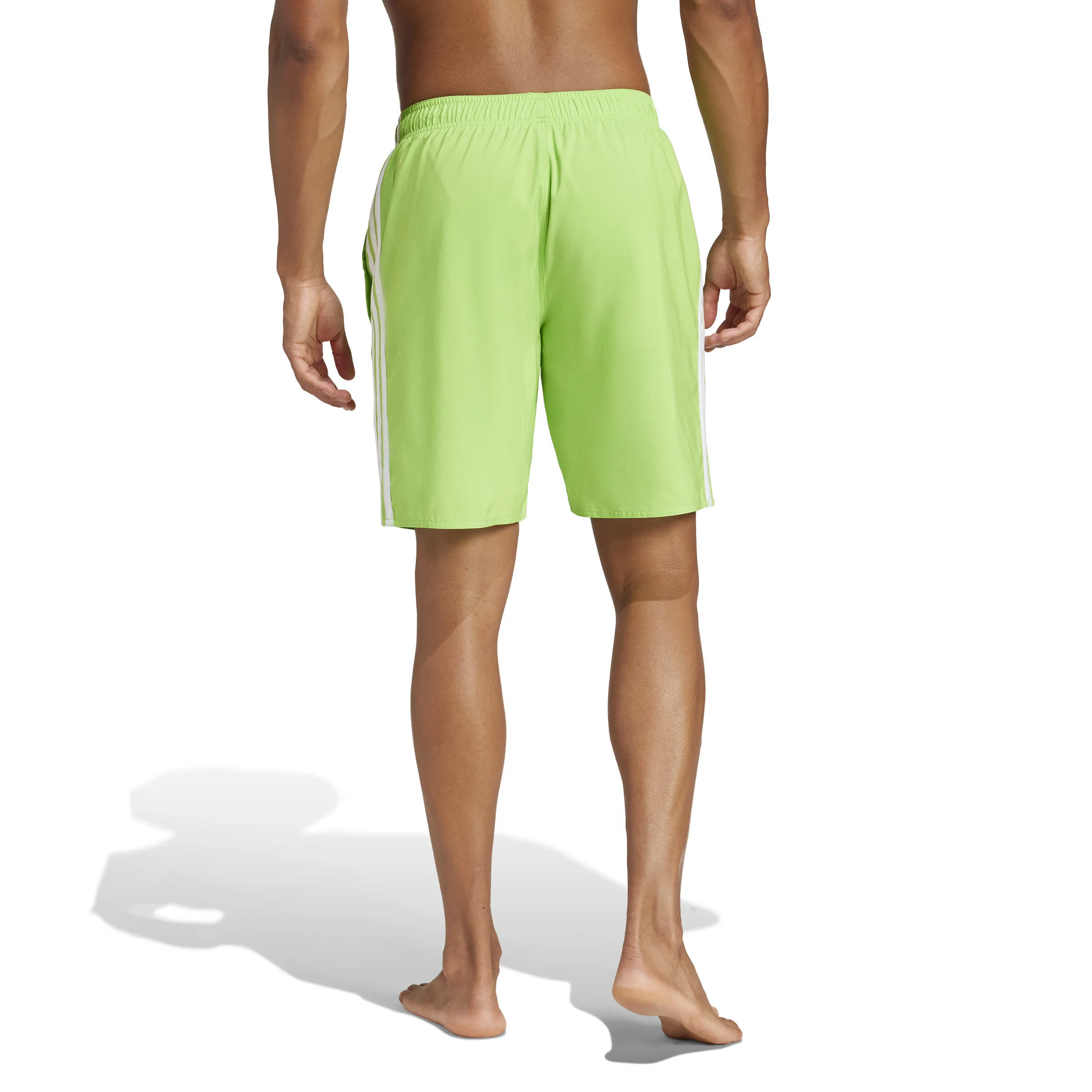 adidas 3-Streifen 8-Inch Badeshorts Badehose Herren hellgrün