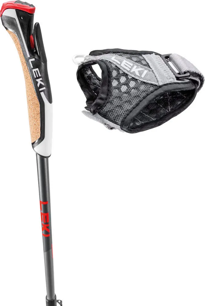 Leki Instructor Lite Unisex Nordic Walking Stöcke Wanderstöcke 100-125cm grau