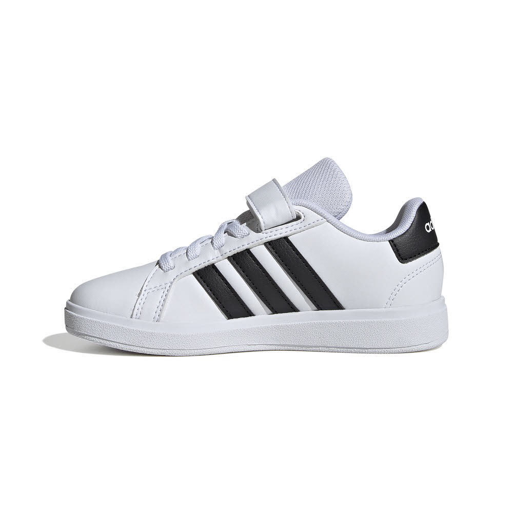 adidas GRAND COURT 2.0 EL Kinder Sportschuhe Klettverschluß weiß/schwarz