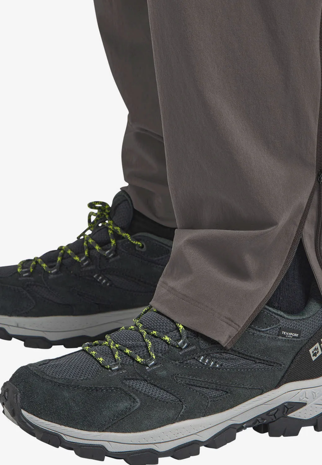 Jack Wolfskin Hikeout Zip Away Pants Herren Wanderhose Trekkinghose flint