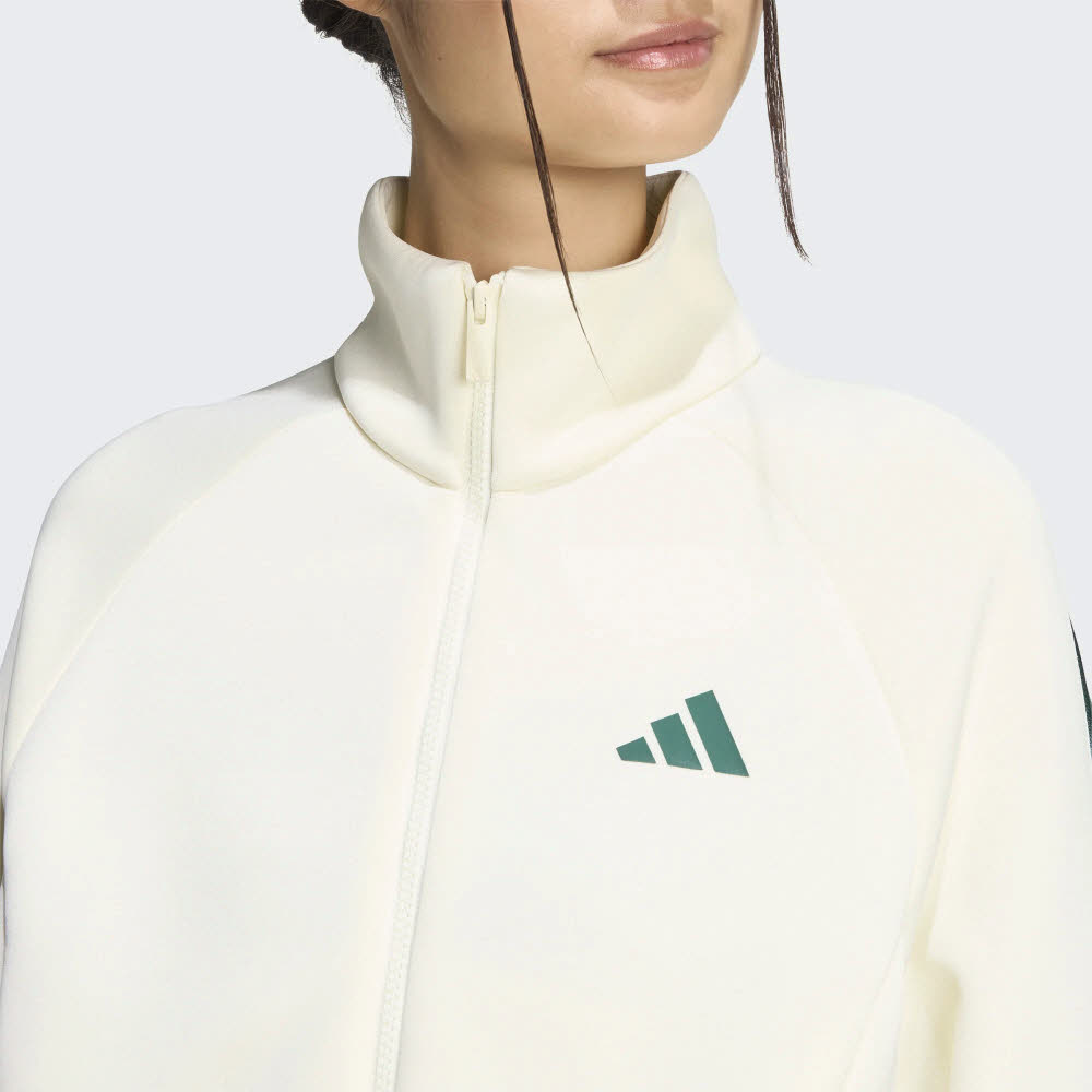 adidas STADIUM TRACK TOP Damen Sweatjacke Trainingsjacke ivory