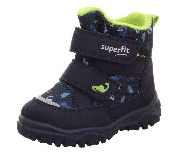 Superfit HUSKY1 Winterstiefel gefüttert Outdoorschuhe Kinder blau/hellgrün