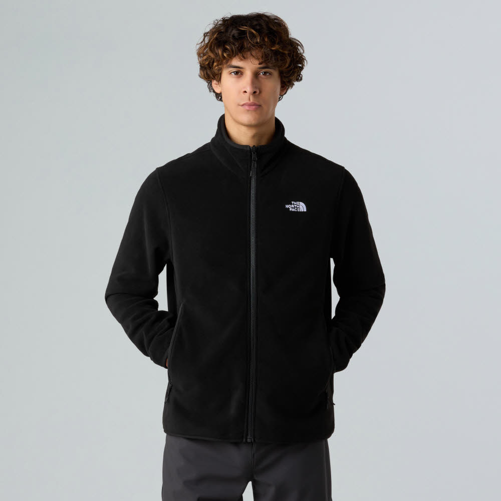 The North Face GLACIER FLEECE JACKET Herren Fleecejacke Longsleeve schwarz Bild 3 The North Face GLACIER FLEECE JACKET Herren Fleecejacke Longsleeve schwarz