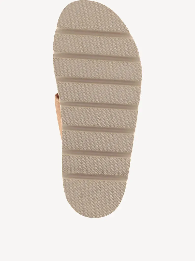 Tamaris Damen Pantoletten Hausschuhe braun