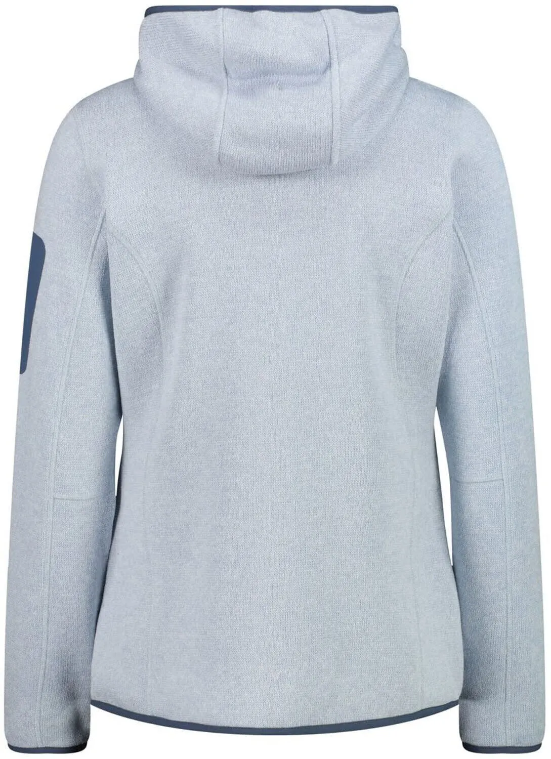 CMP Jacket Fix Hood Damen Fleecejacke Knit-Tech SKY BLUE-BIANCO