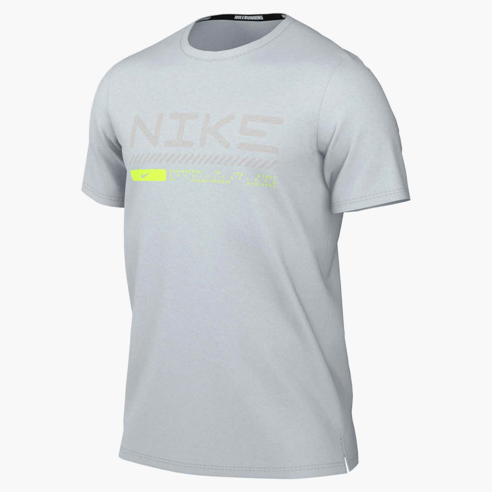 Nike Miler Men"s Winterized Herren Runningshirt Laufshirt grau