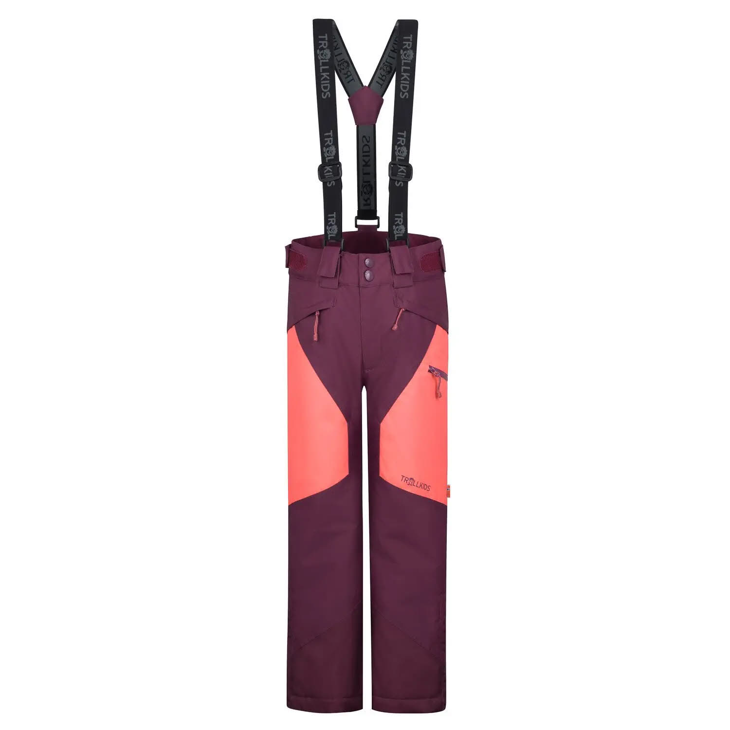 Trollkids Kongsberg Ski Pant Kinder Mädchen Skihose Schneehose dunkelrot