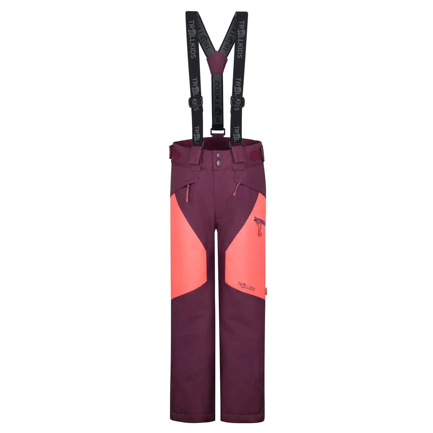 Trollkids Kongsberg Ski Pant Kinder Mädchen Skihose Schneehose dunkelrot