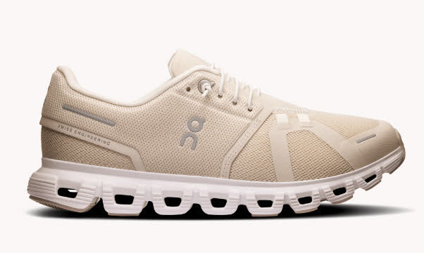 ON Cloud 6 Sneaker Freizeitschuh Damen beige