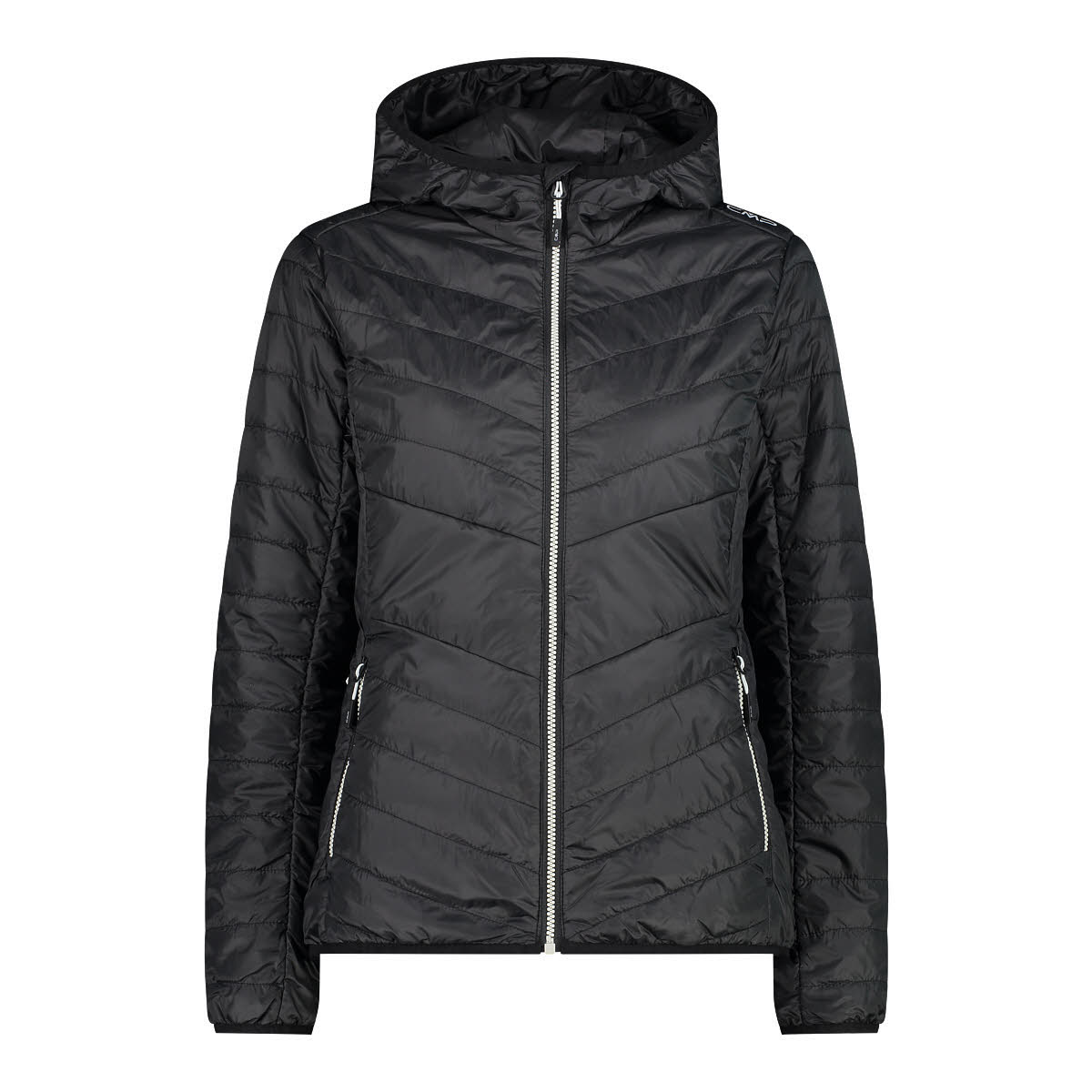 CMP Damen Kapuzenjacke Daunenjacke Isolationsjacke schwarz