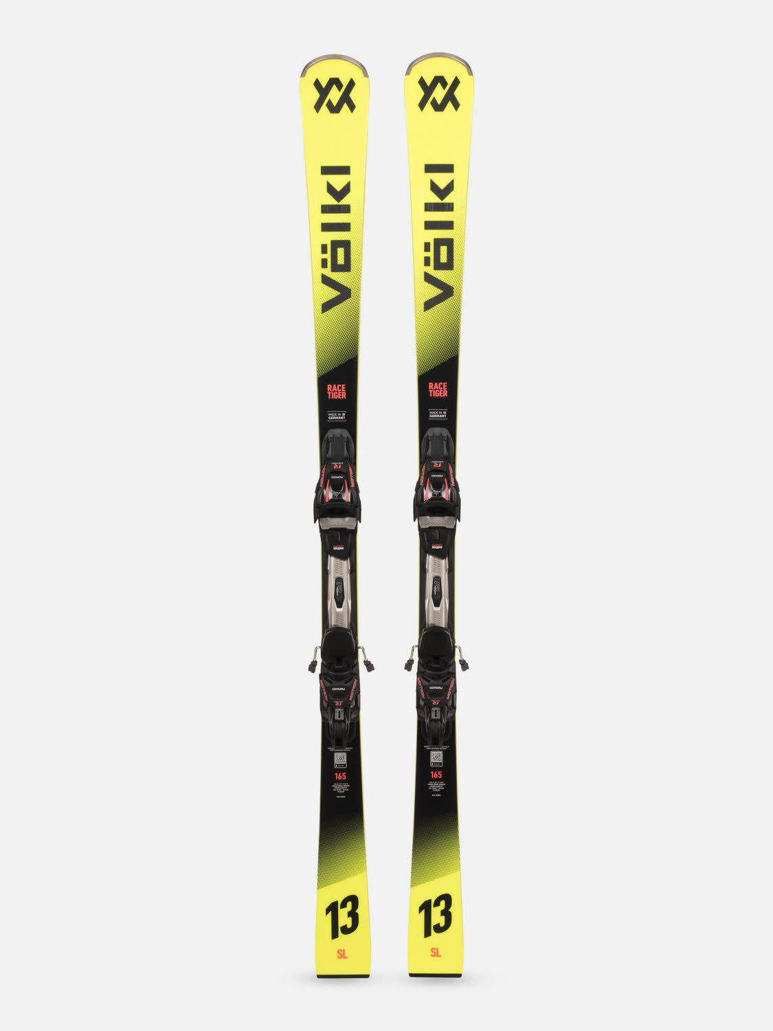 Völkl RACETIGER SL + RMOT-T 12 Slalomcarver Ski Experten 26/27 gelb/schwarz