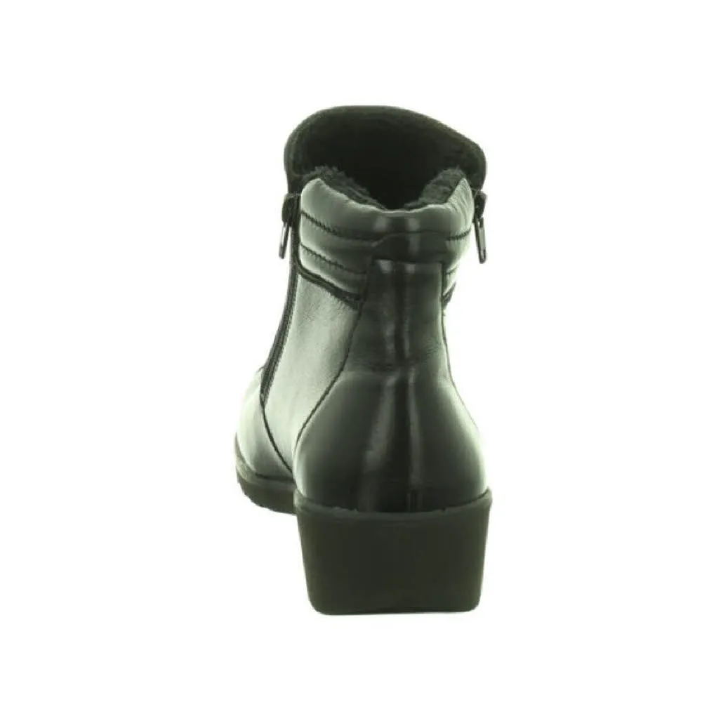 Longo Stiefelette Damen Stiefel Winterstiefelette Slipper Outdoor schwarz NEU