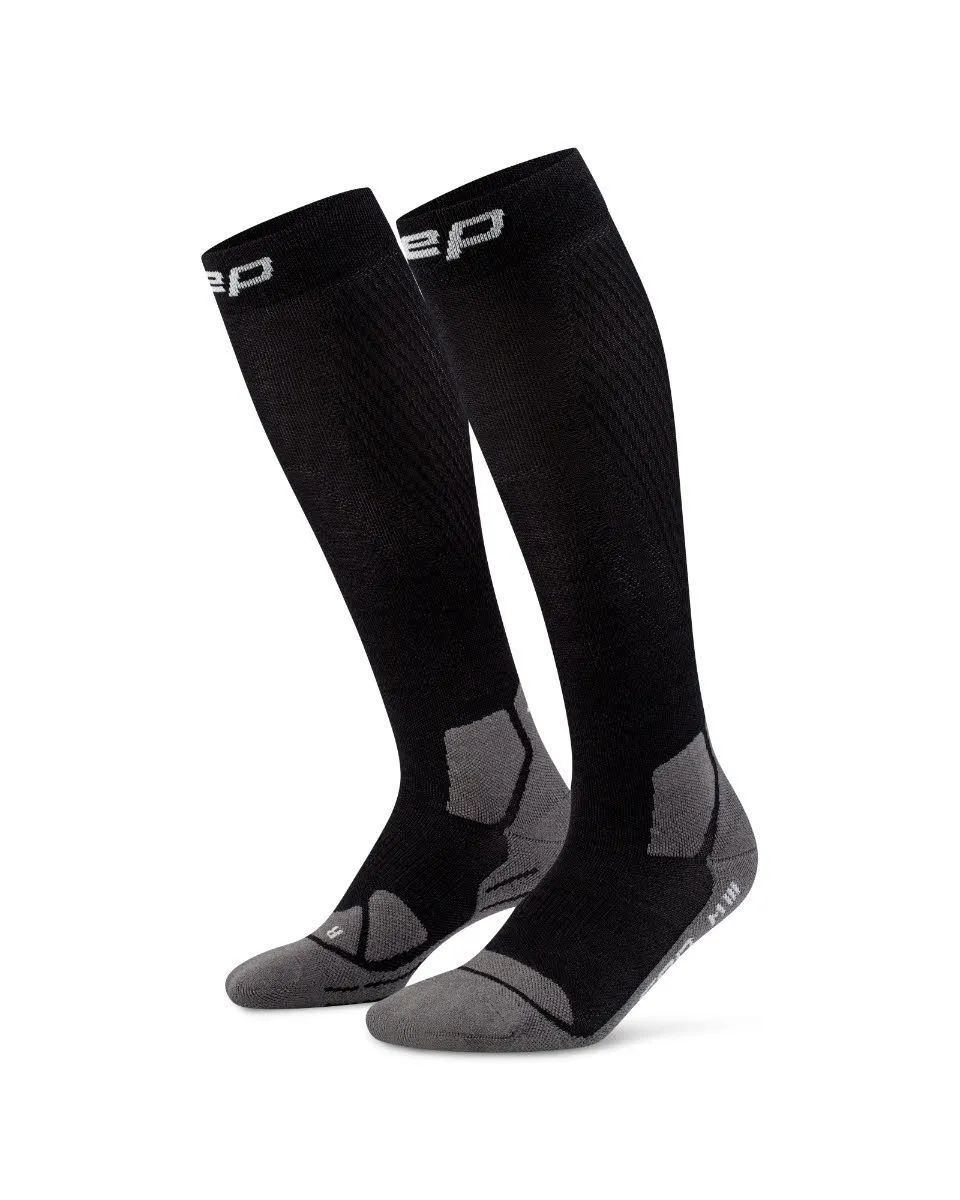 CEP Hiking Light Cushion Tall Herren Trekkingsocken Kompressionssocken black/grey