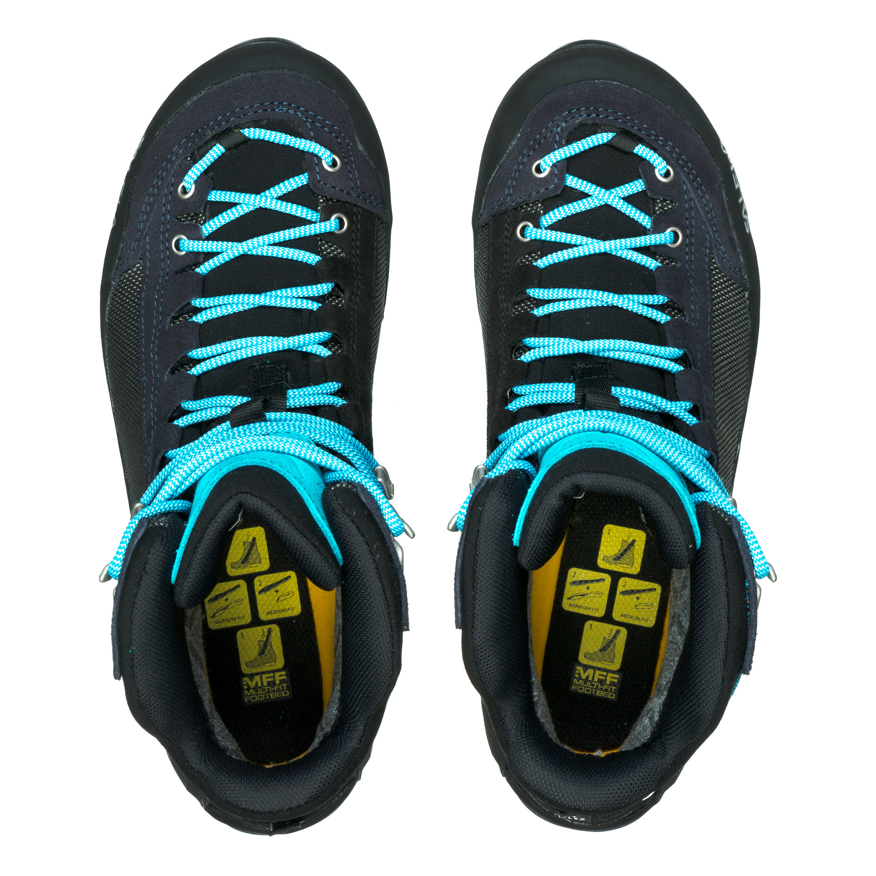 Salewa Crow Gore-Tex Damen Trekkingschuhe Wanderschuhe Bergsteigerschuh wasserdicht blau