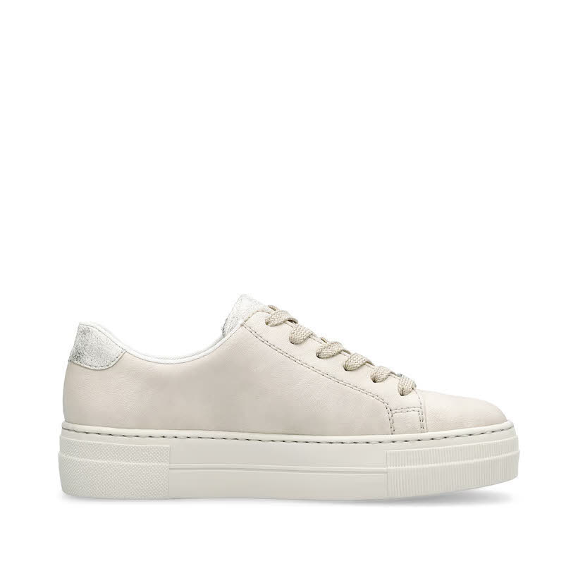 Rieker Damen Sneaker Modeschuhe Trendschuhe beige