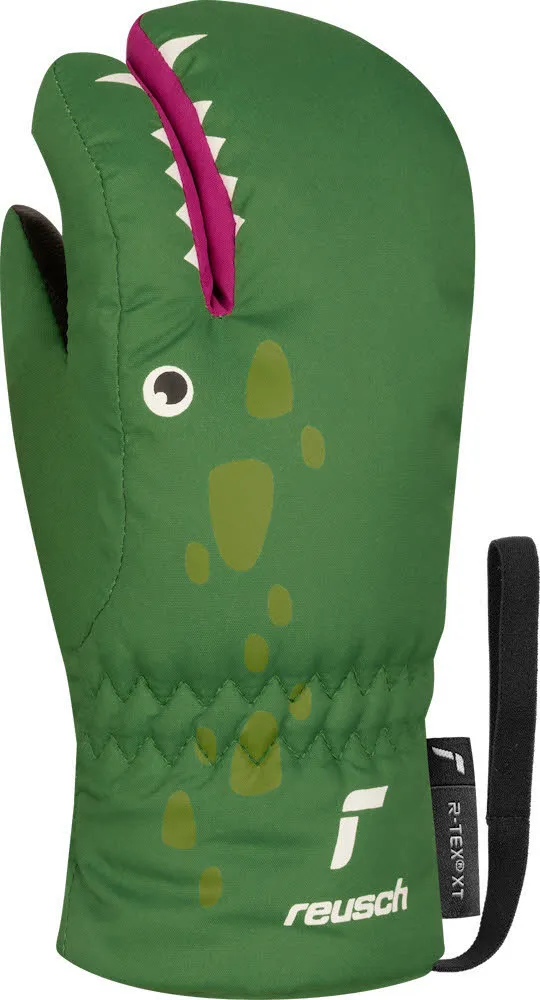 Reusch Peggy R-TEX® XT Lobster Kinder Skihandschuhe Fäustlinge grün
